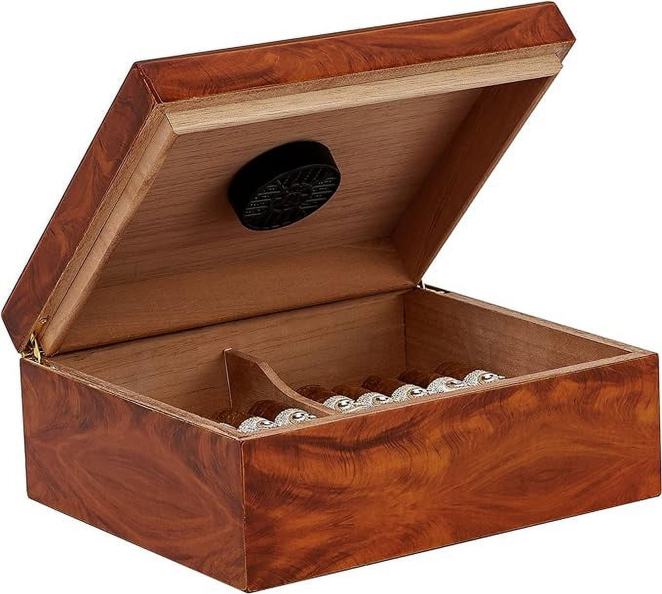 Humidor Supreme Orleans Group Burl Humidor, 40 Count