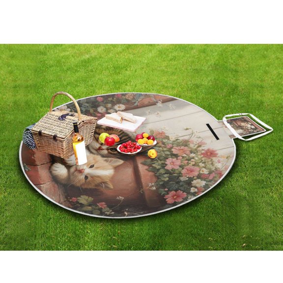 Picnic Blankets Teencool Beach Blanket Creatively Flower Garden Cuddles Pattern Outdoor Blanket for Travel