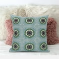 thumbnail image 4 of Amrita Sen Designs CAPL1129BrCDS-BL-20x20 20 x 20 in. Moonflower Mandala Broadcloth Indoor & Outdoor Blown & Closed Pillow - Blue, Green & Pink, 4 of 4