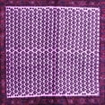 thumbnail image 1 of Ahgly Company Indoor Square Abstract Purple Contemporary Area Rugs, 6' Square, 1 of 4