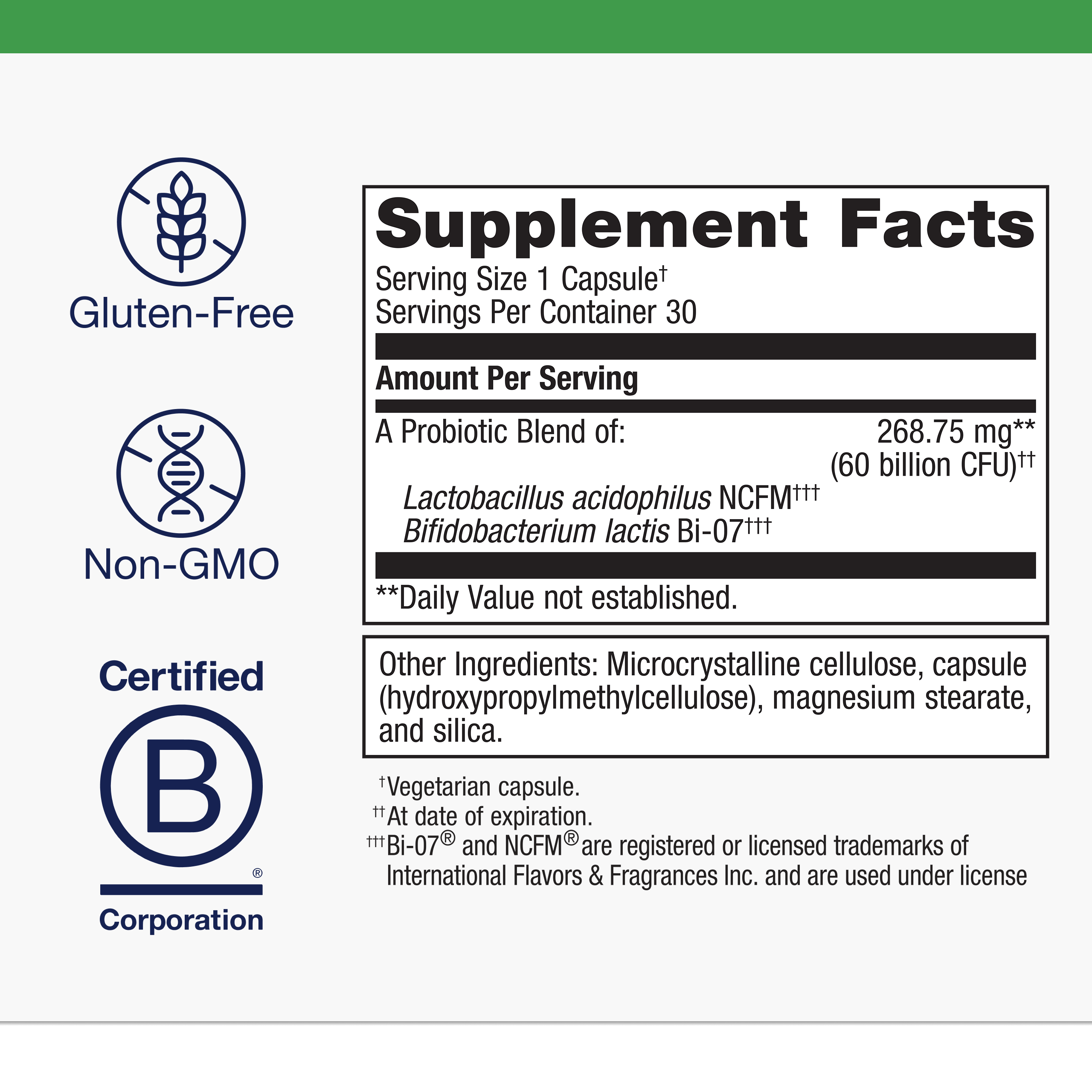 Metagenics UltraFlora IB Probiotic - Relief for Occasional Intestinal Distress* - Probiotics for Digestive Health* - Anti-Bloat for Men & Women* - 60 Billion CFU - Non-GMO, Gluten-Free - 30 Capsules