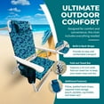 thumbnail image 6 of Open Box Bliss Hammocks Folding Beach Chair, Backpack Recliner with Towel Rack, 6 of 13