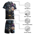 thumbnail image 3 of Kids Batman Athletic T-Shirt And Mesh Shorts Outfit Set Mesh Clothing Set for Boys, 3 of 7