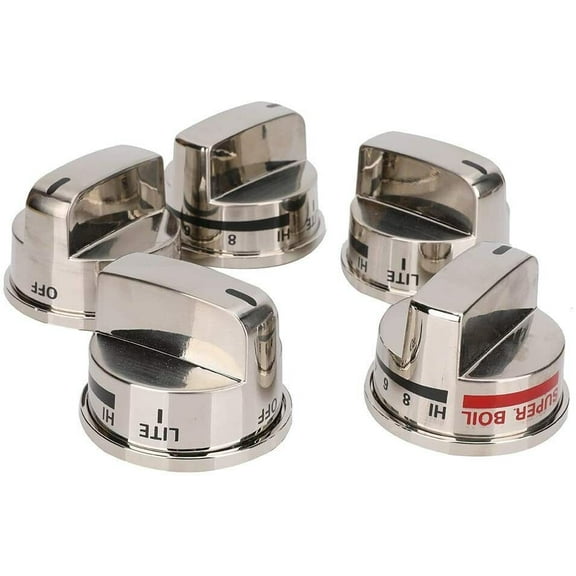 EBZ37189611(4)  EBZ37189609(1) Gas Stove Burner REPLACEMENT Knobs for LG Range 5pcs