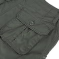 thumbnail image 5 of Youthup Men's Relaxed Fit Solid Color Utility Cargo Shorts, 100% Cotton Workwear Shorts with 6 Pockets, Wrinkle-Free & Zip Fly for Summer Outdoor, 5 of 9