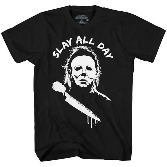 Halloween Michael Myers Slay All Day T-Shirt Size: Small