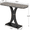 Gray, variant on 39.4" Industrial Console Table - Rustic Brown Wood Grain with Curved Edge, Heavy-Duty Geometric Base - Narrow Entryway Table for Living Room, Hallway & Foyer