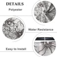 thumbnail image 4 of Grey Abstract Floral Shower Curtain African Daisy Rustic Farmhouse Wildflower Shower Curtains for Bathroom Girls Women Bathroom Bathtub Decorations with Hooks 72x72 Inches Polyester, 4 of 6