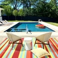 thumbnail image 4 of BERTHMEER 6'x9' Multi Color Outdoor Rugs Clearance，Easy Clean Waterproof Plastic Straw Patio Rugs for Deck，Camping，Beach，Picnic，Garden and Balcony, 4 of 4