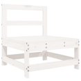 thumbnail image 2 of vidaXL 5 Piece Garden Lounge Set White Solid Wood Pine, 2 of 5