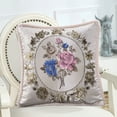 thumbnail image 4 of TERGAYEE Pillow Covers 17.7 Inches 45cm Wide Wide Pack Of European Emboss Flower Pillows Sofa Waist Cushions Car Bedrooms Home Backrests Pillowcases Home Supplies, 4 of 6