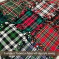 thumbnail image 6 of JCS Scotty Red Tartan Christmas Plaid 100% Cotton Homespun Fabric - Sold by the Yard, 6 of 6