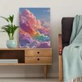 thumbnail image 5 of Rainbow Cloud Canvas Print, Vibrant Sky Pastel Art, Cheerful Kids & Dorm Room Matching Wall Decor Sets, 5 of 8