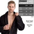 thumbnail image 3 of Men's Soft Plush Fleece Classic or Hooded Robe with Front Pockets, 3 of 7