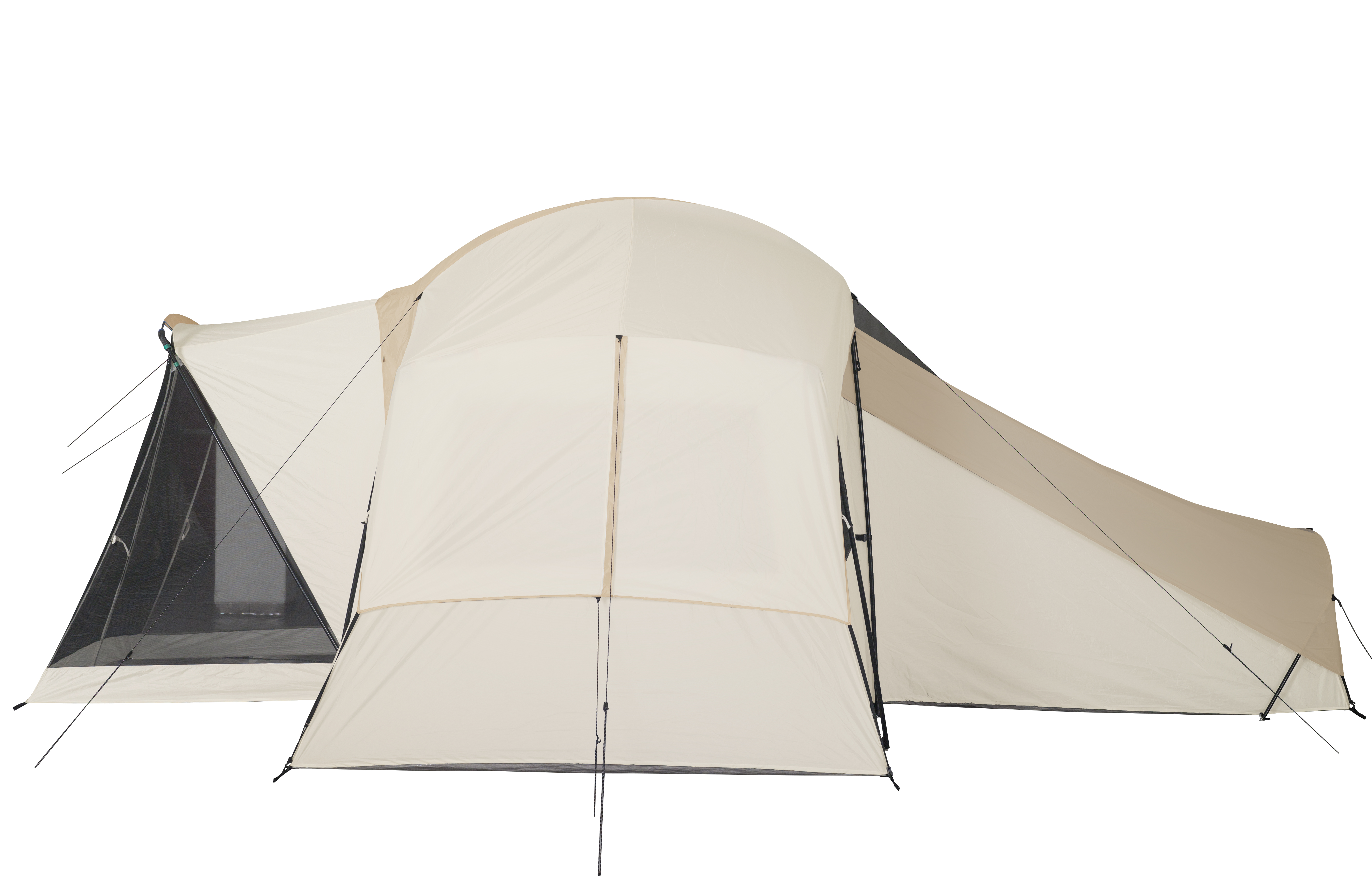 Carpa de Glamping para 12 Personas, 19' x 18' x 84", Espacioso Refugio para Camping Familiar 8