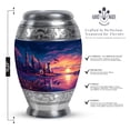 thumbnail image 2 of Light House Cremation Urns For Adult, Funeral Urn For Men And Woman Adult, Large Urns For Human Ashes 10&3 Inch, Pink Keepsake Urn For Mother And Father, Blue Little For Ashes Set Of 4, 2 of 7