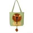 thumbnail image 2 of Pet Canvas Shoulder Bag,Cute Lion-Shaped Shoulder Bag Portable Pet Soft-Sided Carrying Chest Bag for Small Dogs and Cats Pet Supplies, 2 of 8
