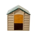 thumbnail image 2 of Starplast Large Dog House/Kennel for Large Dogs, Beige/Green, 2 of 4