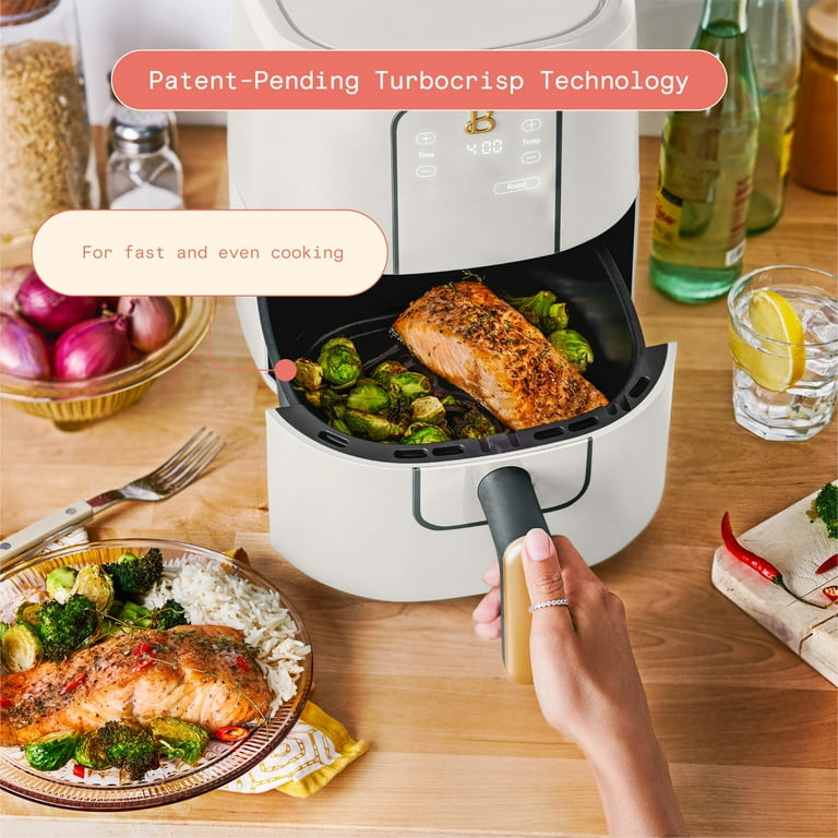 Beautiful 6 Quart Touchscreen Air Fryer, White Icing by Drew Barrymore FREE  SHIP