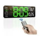 thumbnail image 1 of Reloj De Pared Digital Led Decorativo Con Termómetro Alarmas negro, 1 of 5
