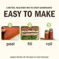 thumbnail image 4 of Italian Tomato Sandwich Wraps (Four-Pack) – Vegan, Gluten-Free, Low-Carb Wraps Infused with Italian Herbs – Non-GMO, Plant-Based, Keto-Friendly Bread Alternative, 4 of 4