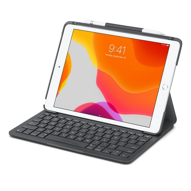 Logitech Slim Case with Bluetooth Keyboard for iPad (7th & 8th generation) 10.2" 920-009460 (Graphite Black) - Ships in Box - Walmart.com