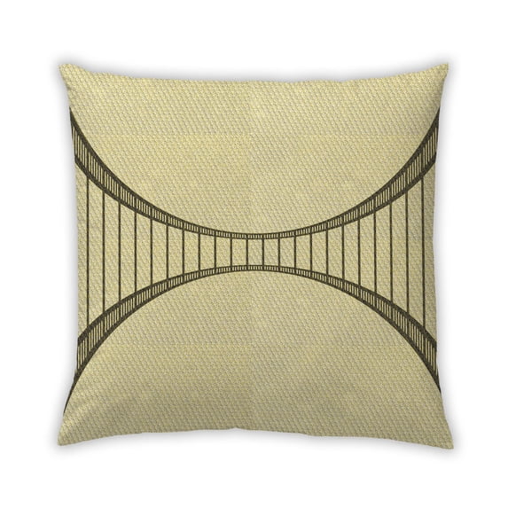 Ahgly Company Outdoor Square Contemporary Throw Pillow, 18 inch by 18 inch