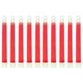 thumbnail image 1 of 10pcs 6 pulgadas Glow Light Sticks Impermeable Supervivencia Senderismo Camping Gear (Rojo), 1 of 3