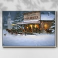 thumbnail image 3 of Christmas Wishes - Framed Gallery Wrapped Holiday Canvas - 27 x 41 - White Frame, 3 of 9