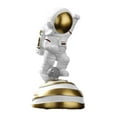 thumbnail image 1 of Estatua de astronauta, juguetes educativos preescolares, regalos bonitos, arte del espacio exterior patear la pelota, 1 of 9