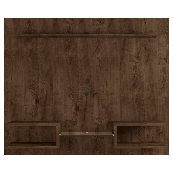 Manhattan Comfort Plaza 64" Wood Floating Entertainment Center in Brown