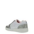 thumbnail image 3 of Barbie by Mattel Casual Women’s White Court Sneaker, Dual Sizes 6-11, Regular Width, 3 of 7