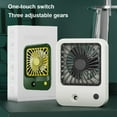 thumbnail image 4 of Spray Misting Fan 3 Gear Handheld Rechargeable Portable Travel Air Fans Moisturizing Cooling Humidifier Personal Mister Green, 4 of 9