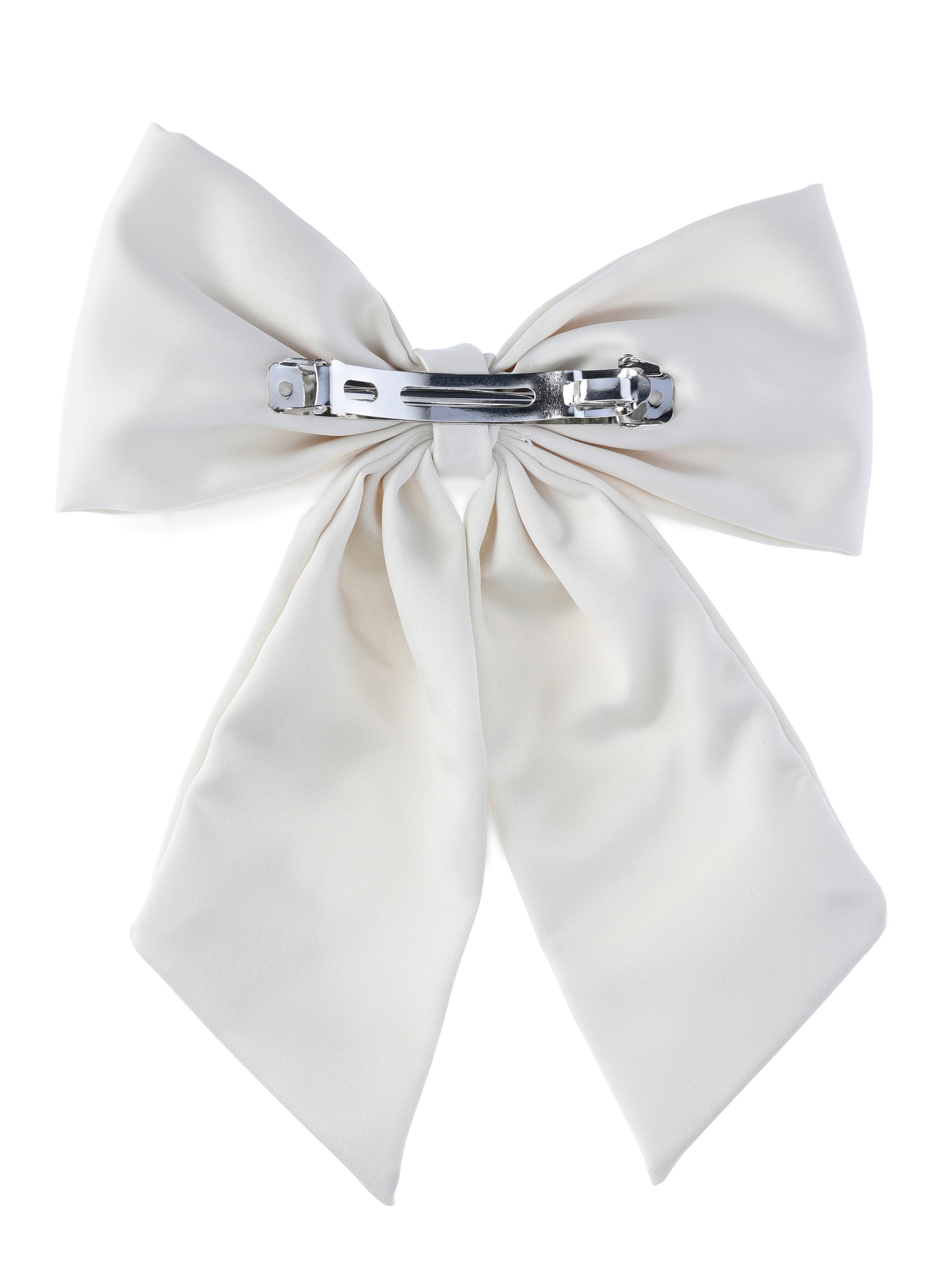 Time and Tru Bow Barrette, Ivory