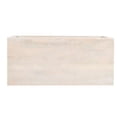 thumbnail image 2 of Keli Coffee Table, 58 Inch Minimalist Open Frame, Rustic Washed White Mango Wood, 2 of 5