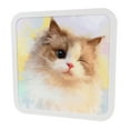 thumbnail image 1 of Bathroom Wall Storage Box, Bathroom Wall Cabinet Foldable Large Capacity Multifunction Space Saving  for Shower Gel Multicolour Cat, 1 of 7