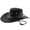 Black, variant on Classic Western Cowboy Hat With Curved Brim For And Outdoor Adventure And Travel Sun Cowboy Vest