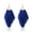 Royal Blue, variant on Womens Fringe Tassel Earrings Silky Fan Hook Lightweight Feather Drop Earrings