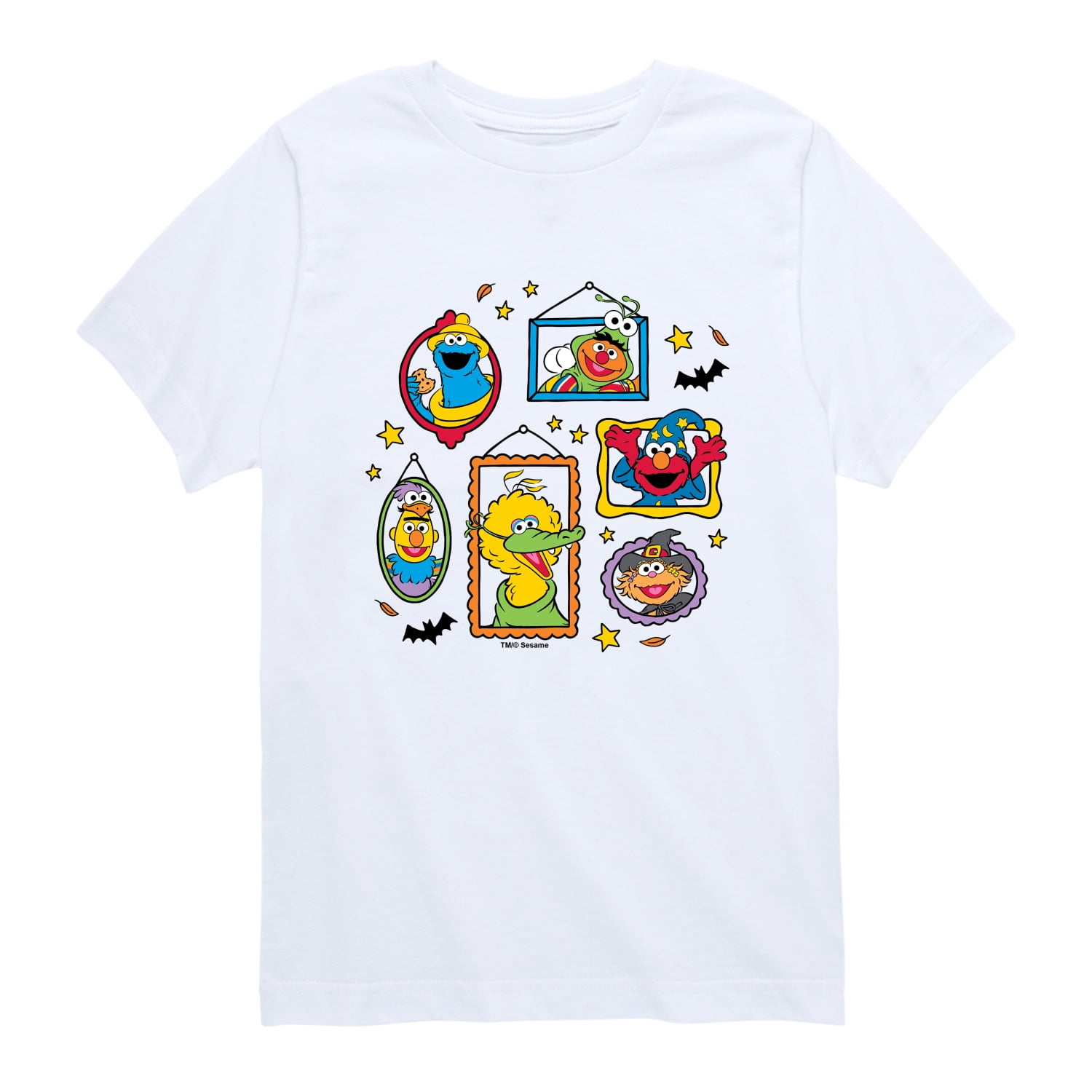 Sesame Street - Halloween Character Frames - Toddler Boys Short Sleeve Graphic T-Shirt