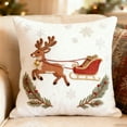 thumbnail image 6 of Christmas Pillow Cover 18x18 Inch, Christmas Decorations for Winter Holiday Home Bedroom Sofa Cushion, Soft Tufted Rabbit Throw Pillow Case Couch Living Room Xmas Party Gifts (1PC, Rabbit), 6 of 6