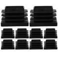 thumbnail image 1 of HAMPPLIES 10Pcs Square Plastic Hole Plugs for Shelving Units Black Easy Installation, 1 of 8