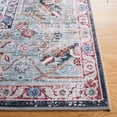 thumbnail image 4 of SAFAVIEH Tucson Harlow Traditional Machine Washable Area Rug, 6' x 6' Square, Rust/Navy, 4 of 9