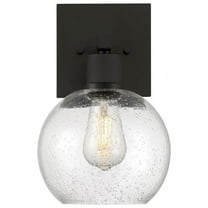 63145LEDDLP-MBL-SDG 9.25 in. 9W Port Nine Burgundy LED Wall Sconce, Matte Black