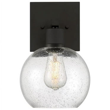 63145LEDDLP-MBL-SDG 9.25 in. 9W Port Nine Burgundy LED Wall Sconce, Matte Black
