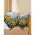 thumbnail image 4 of Summer Sunflower Body Pillow Cover 20 x 60 Inch Decorative Pillow Cover Pastoral Flowers Field Mountain Lumbar Pillowcase Seasonal Rectangle Cushion Case for Couch Sofa Bed Living Room, 4 of 7