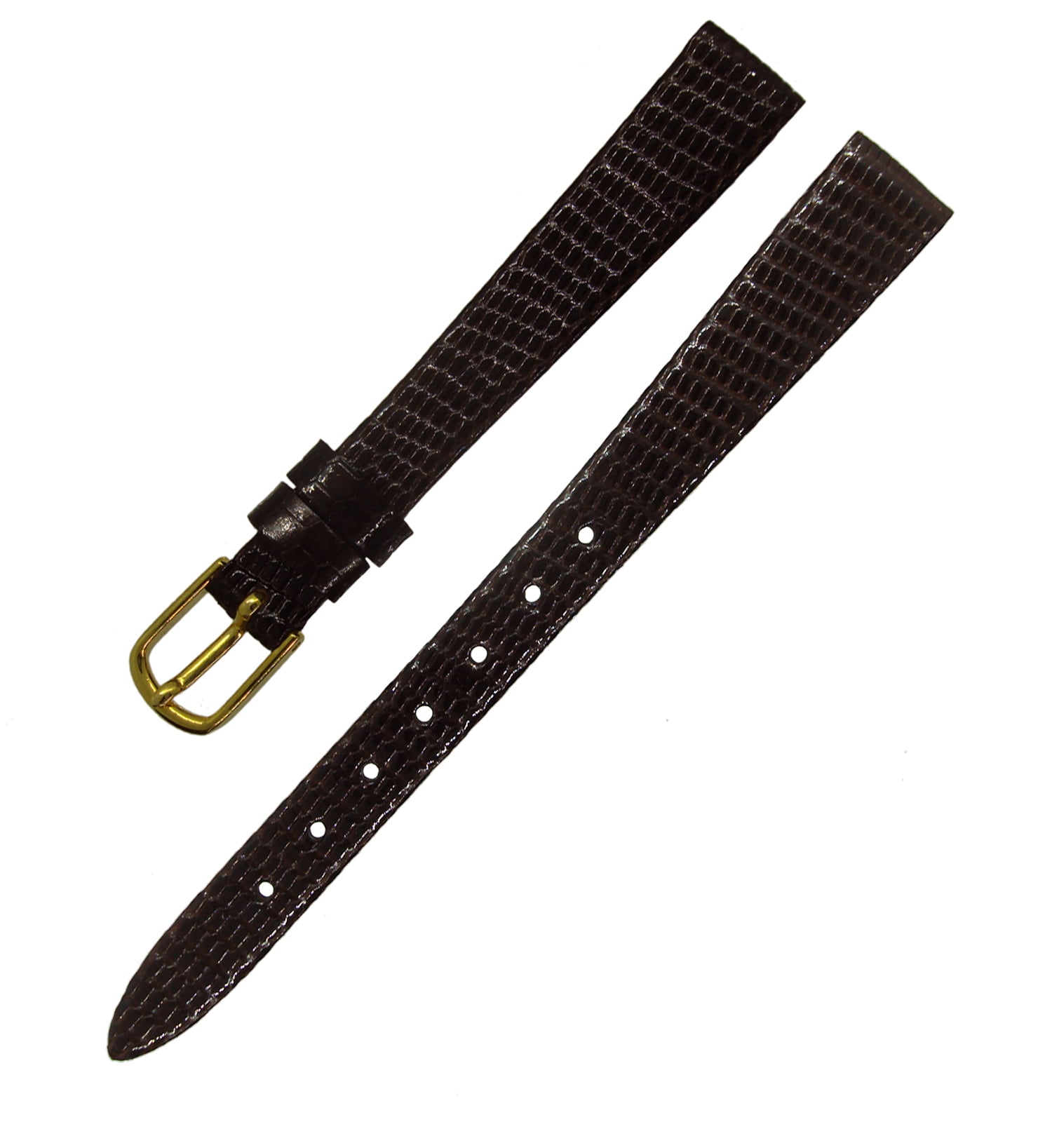 LS700 11mm Regular Brown Genuine Java Lizard Ladies Watch Band