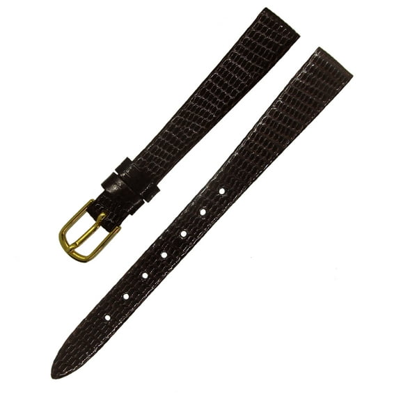 LS700 11mm Regular Brown Genuine Java Lizard Ladies Watch Band