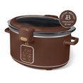 thumbnail image 2 of Beautiful 4 QT Digital Slow Cooker with Hinged Locking Lid, Chocolate by Drew Barrymore, 2 of 10