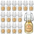 thumbnail image 1 of Botella de vidrio Queekay Mini con tapa abatible de 60 ml con tapones, 20 unidades, 1 of 6