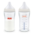 thumbnail image 2 of NUK Perfect Match Anti-Colic Glass Baby Bottle, Slow Flow Silicone Nipple, 8 oz, 2 Pack, 2 of 9